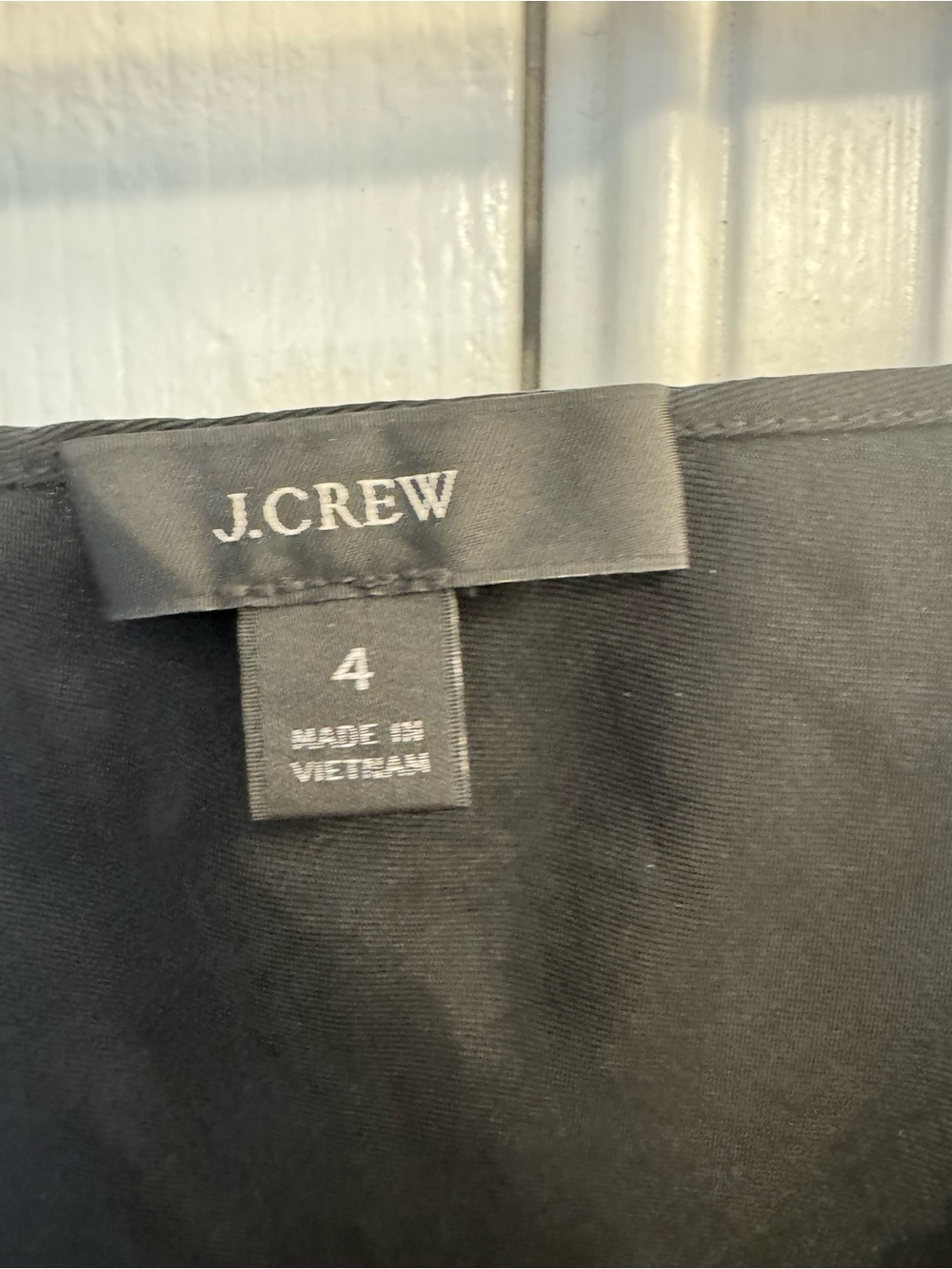 J. Crew Black silk Dress